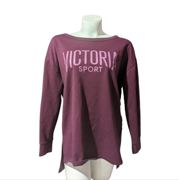 Victoria's Secret Sweaters - VICTORIA'S Secret Sport oversized open back sweatshirt Size Medium